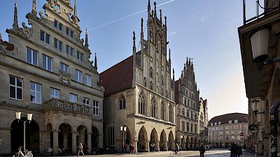 Das historische Rathaus von Münster